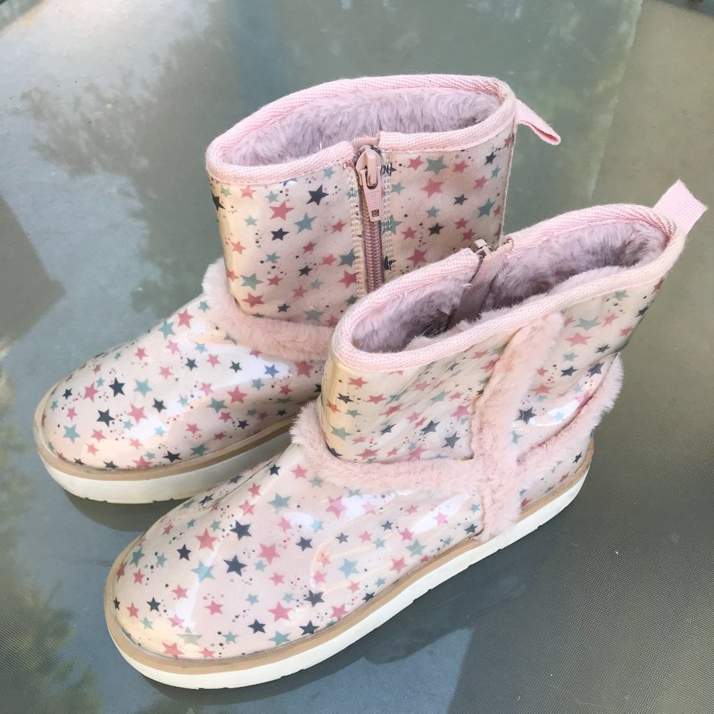 ZARA KIDS Rain Boots fashion and pretty with stars EU35 US 3